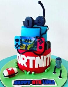 Fortnite Cake Ideas - Party with Unicorns