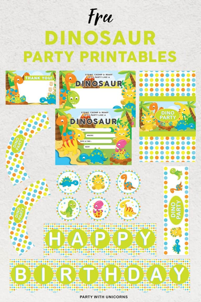 Free Dinosaur Party Food Printables