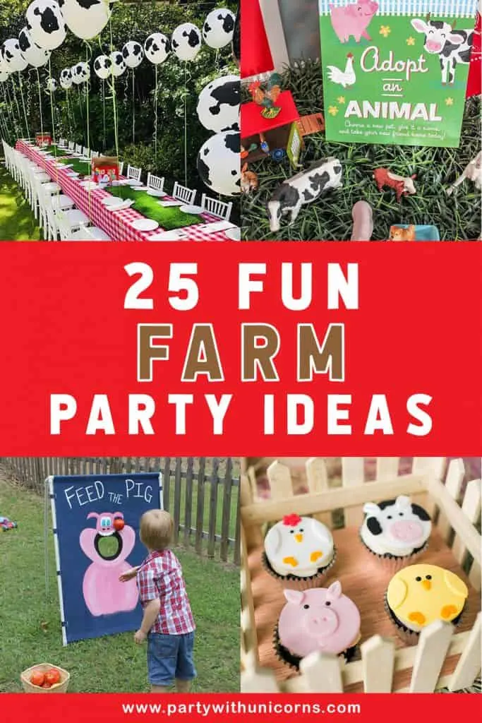 Farm Cow Pig Animals Theme Birthday Party Decoration Popcorn Box for Kids Party