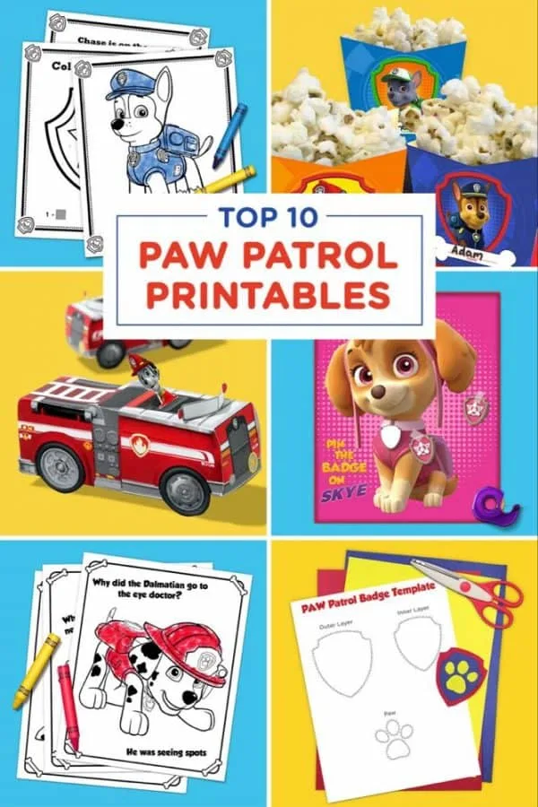 Paw Patrol Party Printables