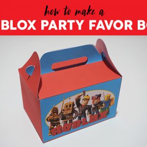 Free Roblox Party Favor Box