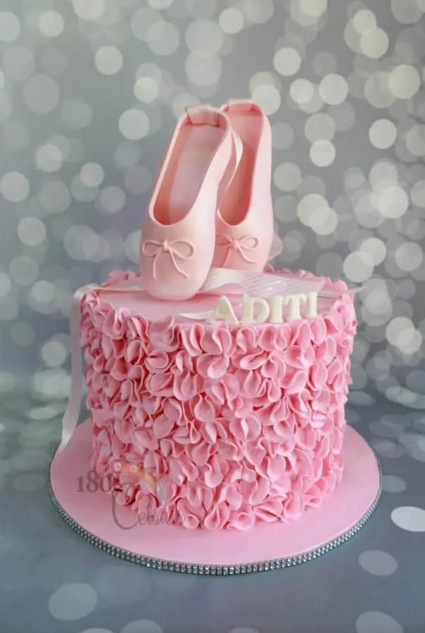 Ballerina Dancing Birthday Cake Topper Glitter Card – LissieLou