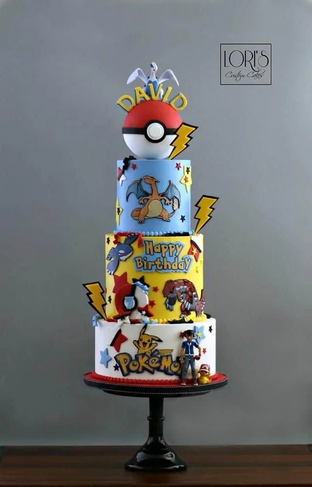 Pokemon Theme Edible Cake Image