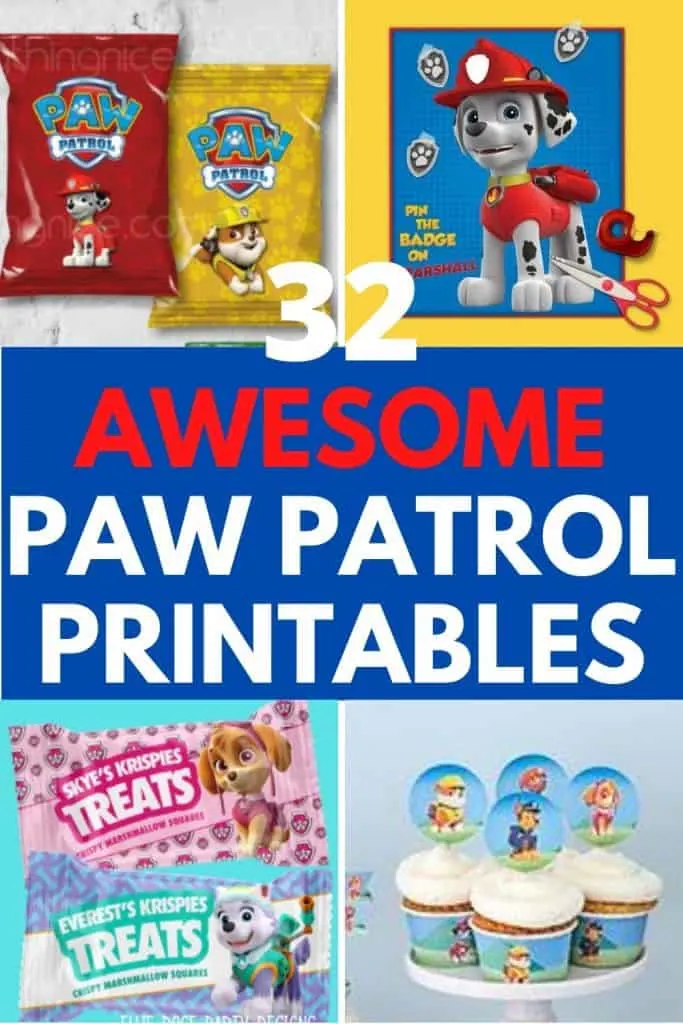 PAW PATROL Birthday Party Game Give Chase His Badge 