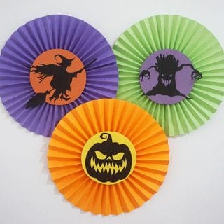 DIY Halloween Rosettes - Party Decorations Tutorial - Party with Unicorns