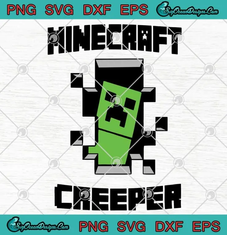Download 10 Fun Minecraft Svgs Logo Font Creepers And More PSD Mockup Templates