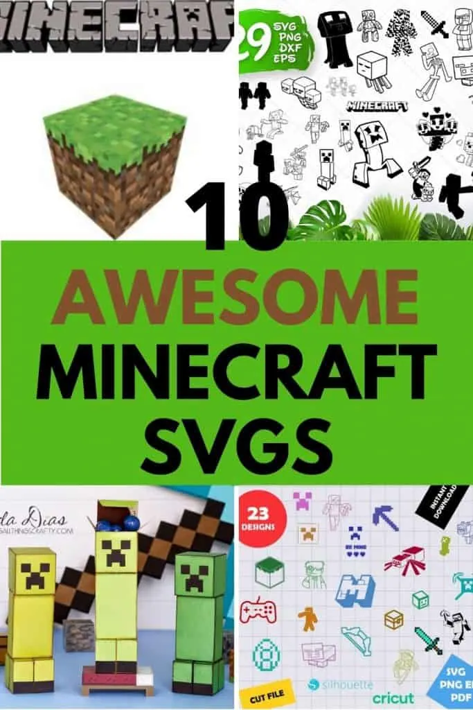 Download 10 Fun Minecraft Svgs Logo Font Creepers And More