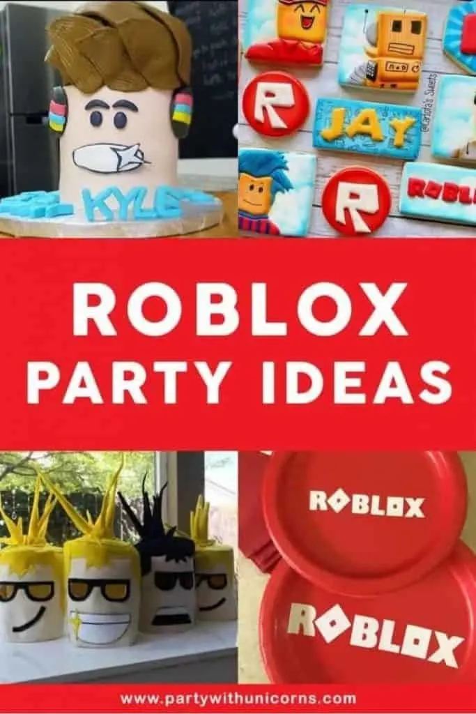 15 Fun Roblox Party Ideas Roblox Cake - roblox sugar cookies