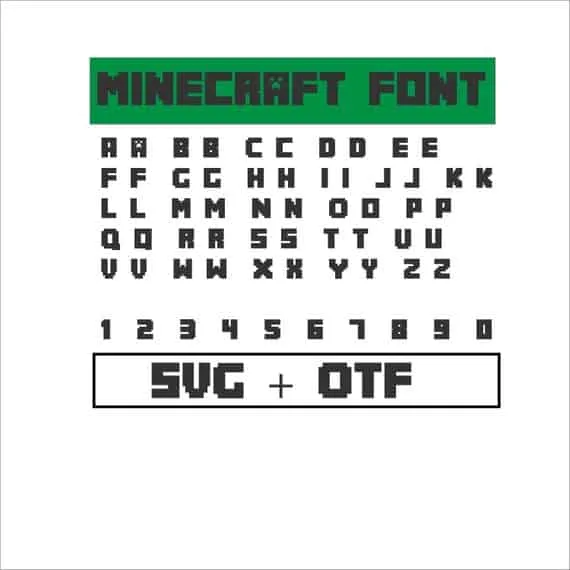 Download 10 Fun Minecraft Svgs Logo Font Creepers And More PSD Mockup Templates