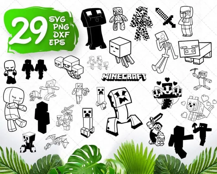 10 Fun Minecraft Svgs Logo Font Creepers And More