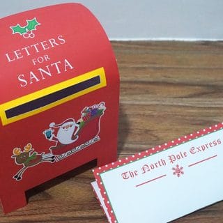 Printable Santa Mailbox for Kids - Free Download - Party with Unicorns