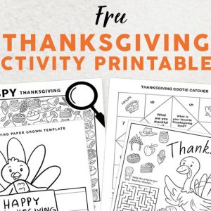 Thanksgiving printable activities