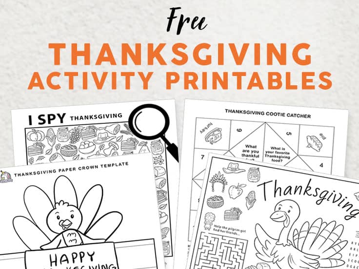 Thanksgiving printable activities