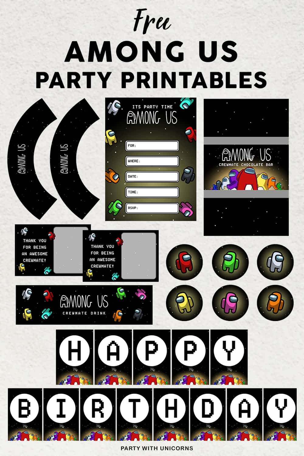 free-among-us-party-printables