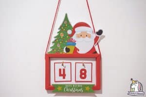DIY Christmas Countdown Craft - Printable Template - Party with Unicorns