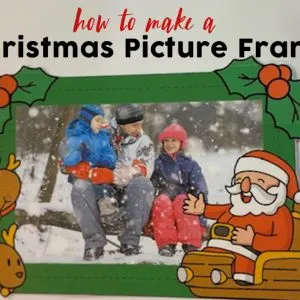 DIY Christmas Photo Frames