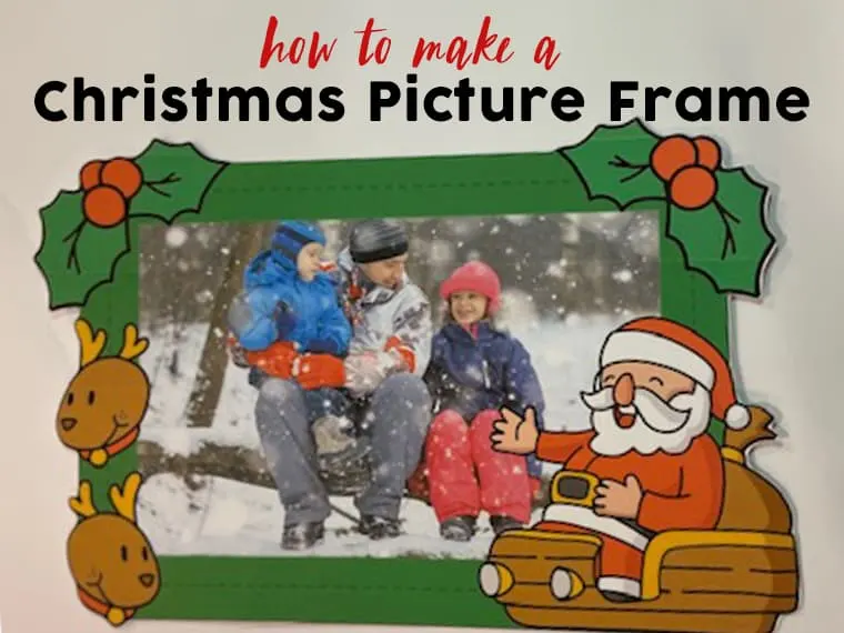 DIY Christmas Photo Frames