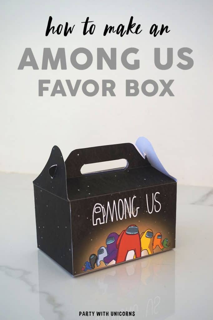 DIY Among Us Favor Box Template