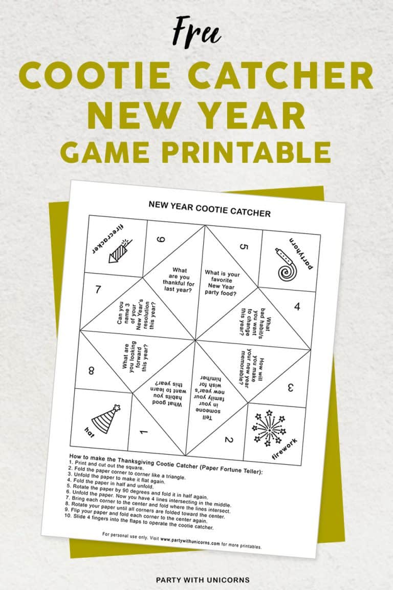 new years printable activity sheets for kids