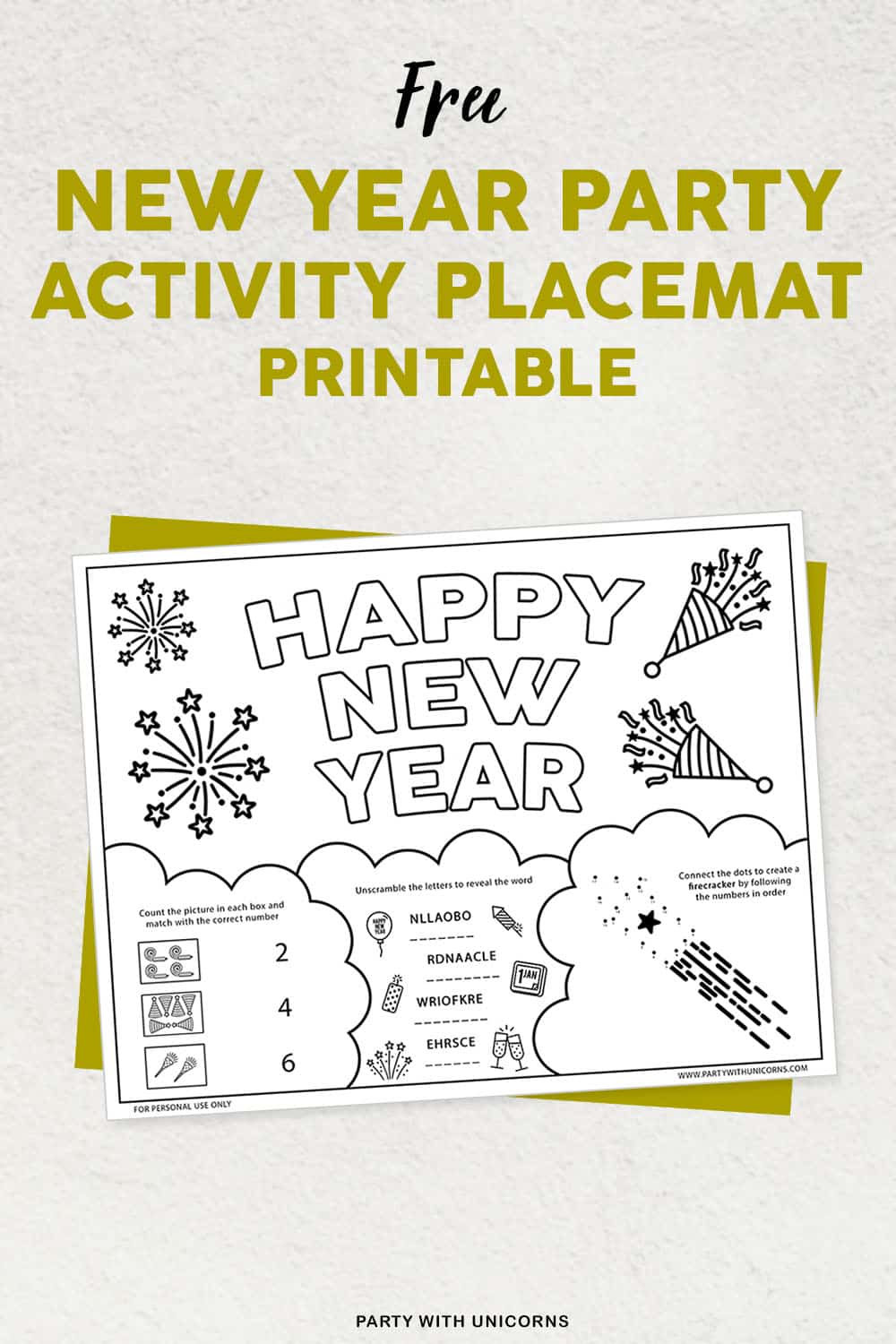 new-years-printable-activity-sheets-for-kids-party-with-unicorns