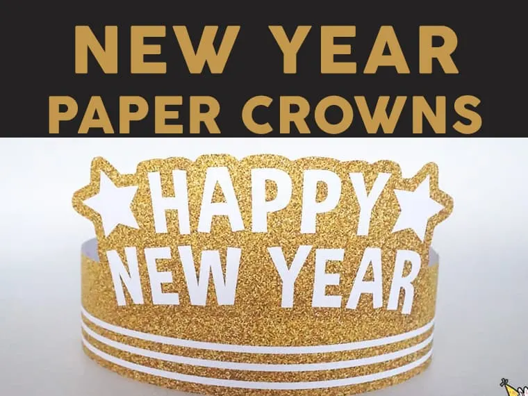 New Years Eve Paper Crowns