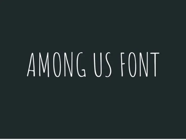 among us font