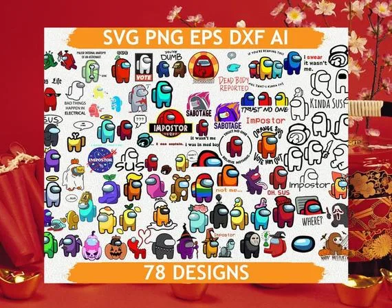 Download 15 Among Us Svg Files Logo Font Imposters And More