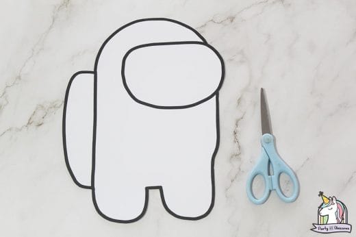 How to Make an Among Us Party Piñata - with Printable Pattern - Party ...