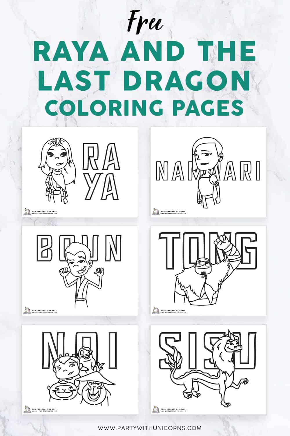 free raya and the last dragon coloring pages