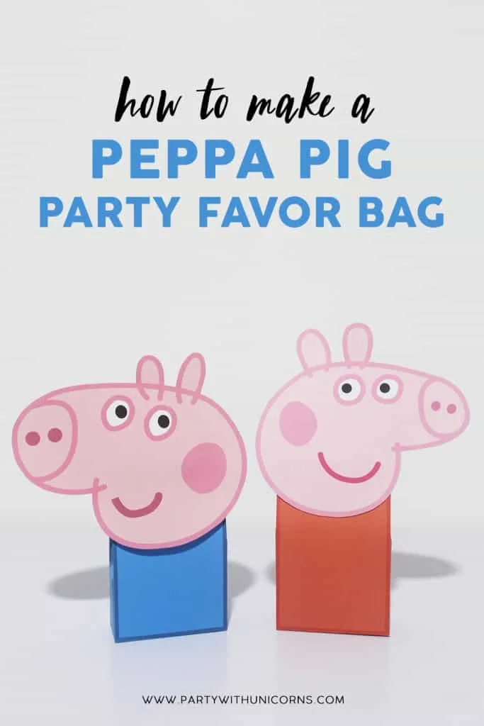 Peppa Pig Favor Bags or Peppa pig Party bags