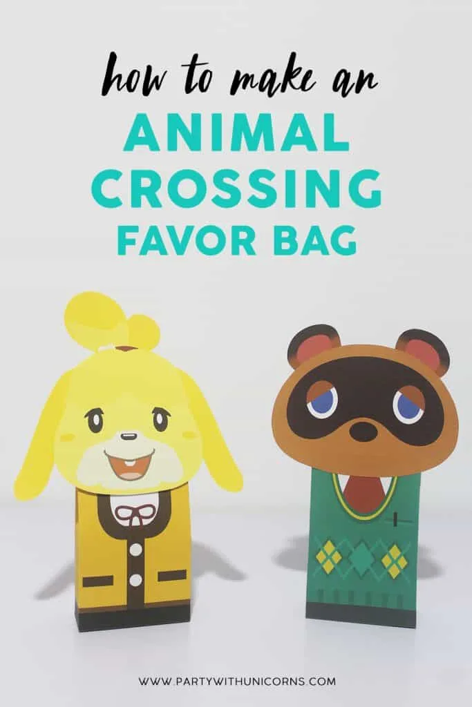 Animal Crossing Favor Bags