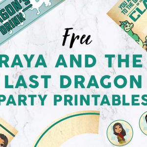 Raya and the Last Dragon Party Featured Image Template - Party Printables image