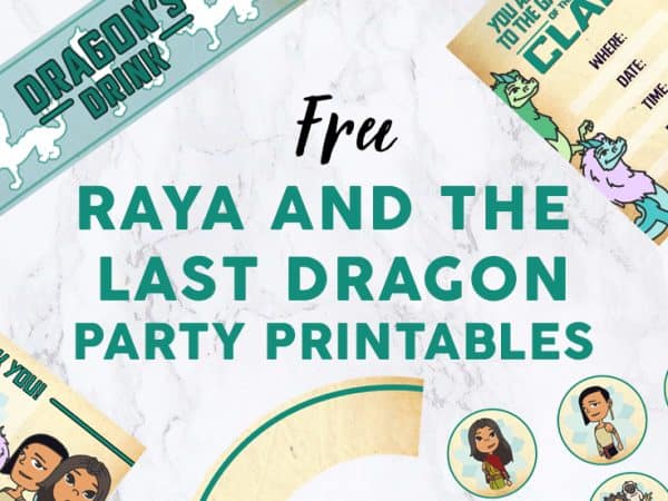 Raya and the Last Dragon Party Featured Image Template - Party Printables image