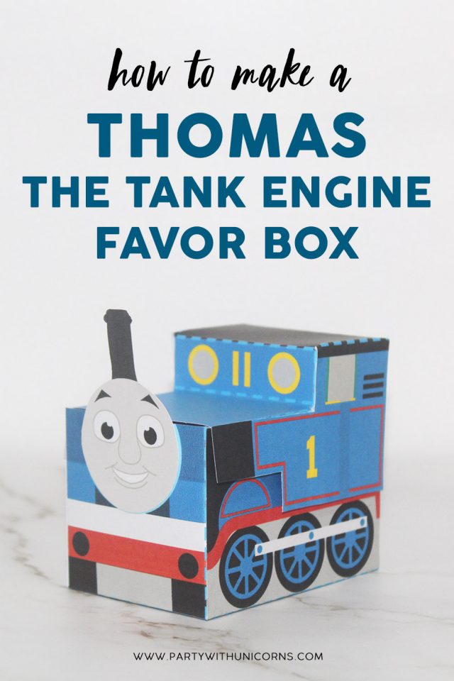 Thomas the Tank Engine Favor Box - with FREE Printable Template - Party ...