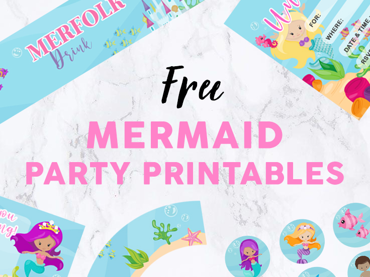 5th Birthday Mermaid theme Cake Topper, Little Mermaid Birthday Party  Decoration Supplies, Under The Sea Themed - Glitter