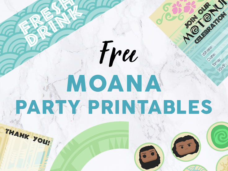 Moana Party Printables image