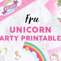 Unicorn Party Featured Image - Party Printables image