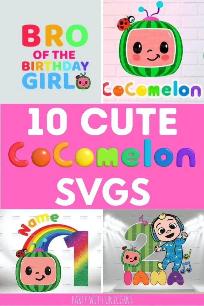A list of 10 Cute Cocomelon SVG Files