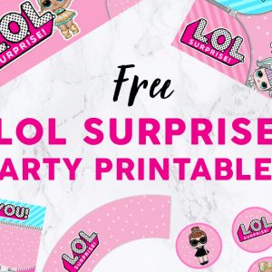 LOL Party Printables Set available for download