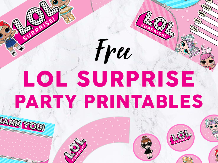 LOL Party Printables Set available for download