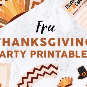 Thanksgiving Party Printables set