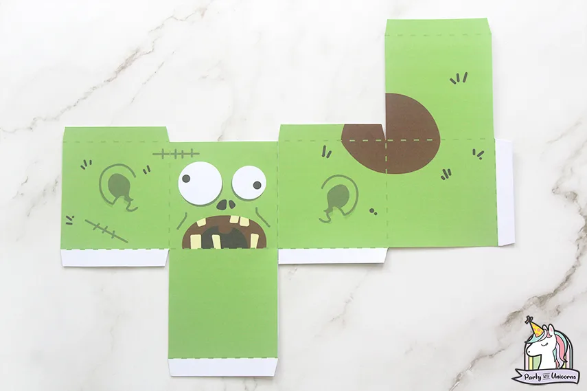 Halloween Favor Boxes instructions