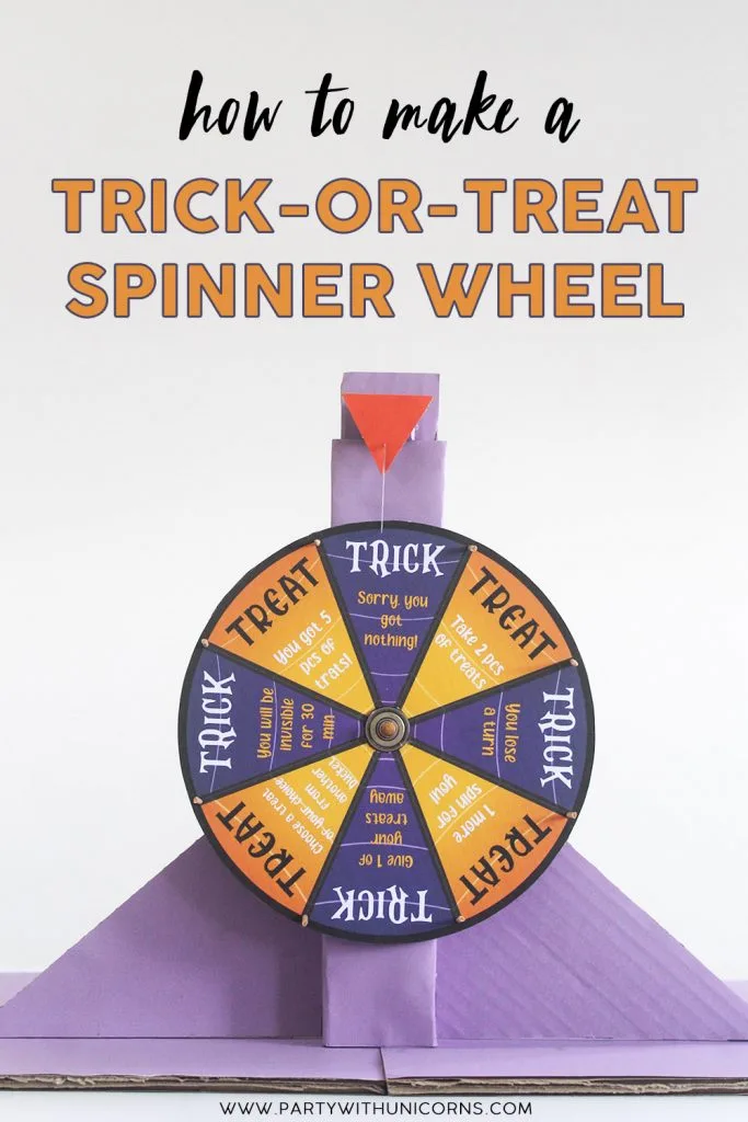 DIY Halloween Trick-or-Treat Spinner Wheel — with FREE Printable