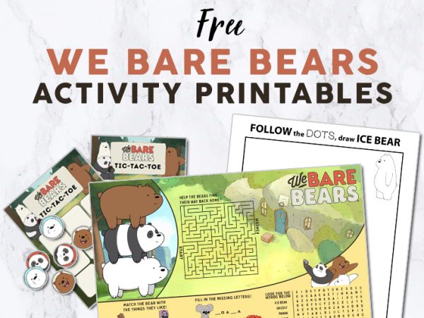 We Bare Bears Activity printables set