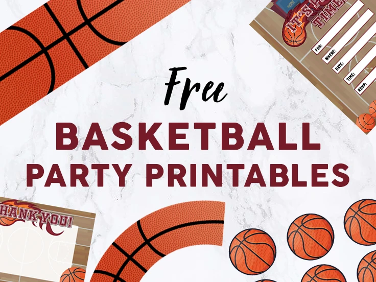 Kids Basketball party printables