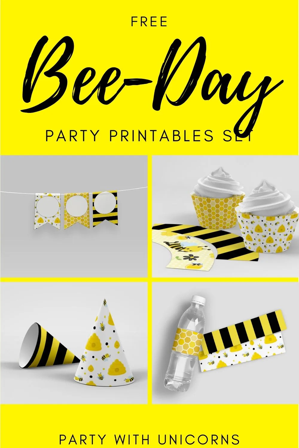 Bee Party Decor Pack – Print and Main