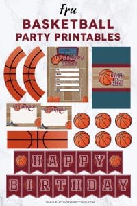 Free Basketball Party Printables - Party with Unicorns