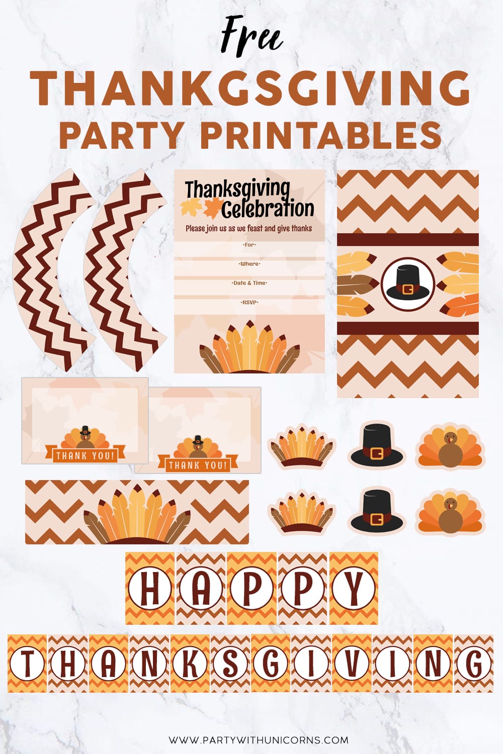 Free Printable Friendsgiving Party Collection