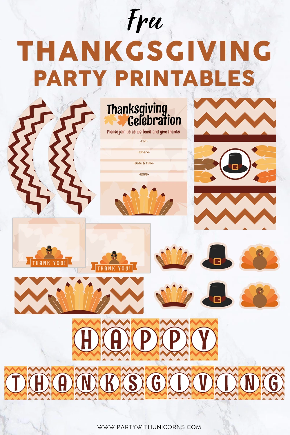 Thanksgiving party set includes