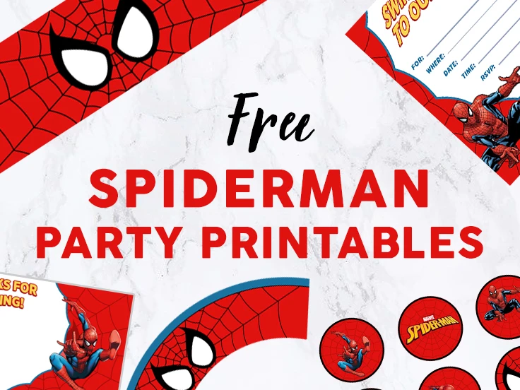 Kids Spiderman Birthday Invitation Template